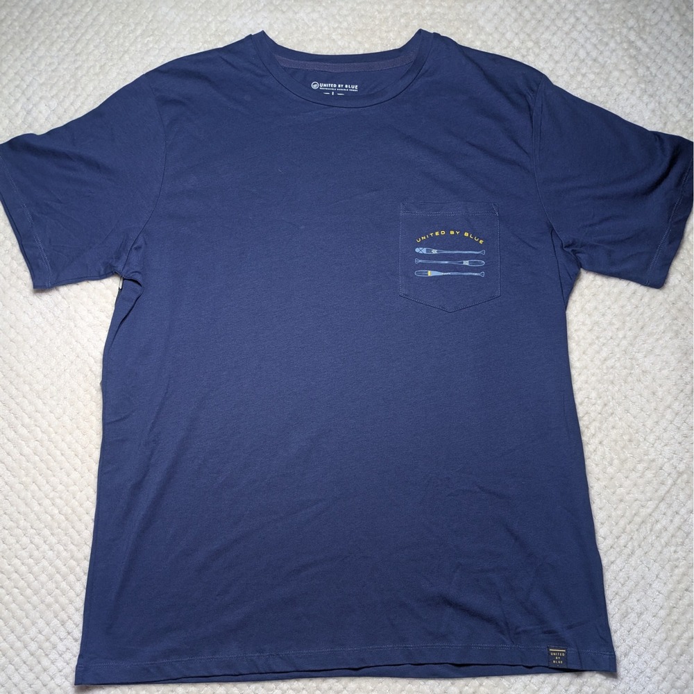 United By Blue‎ Organic Cotton Graphic Tee L NWT Surf Ocean Outdoor Shirt